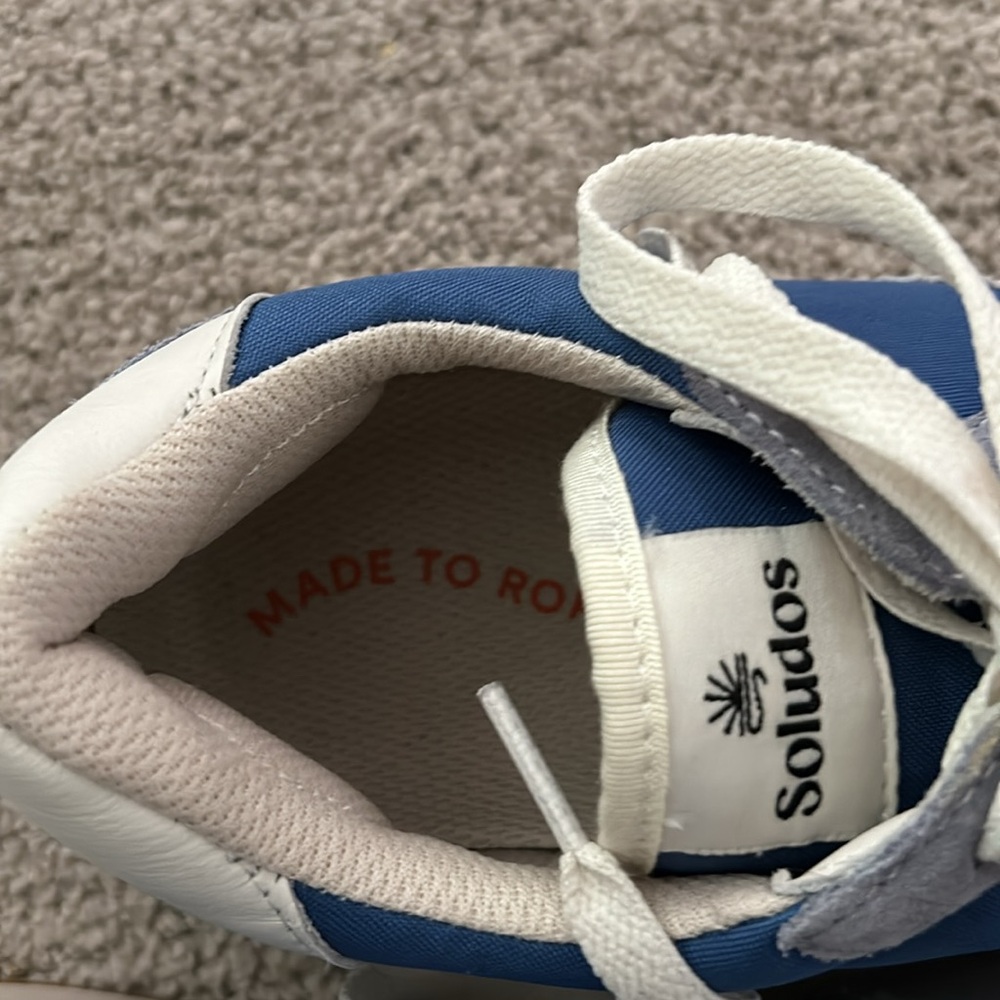 New Soludos Paradiso retro sneakers in marine blue size 10, 40.5 European size. - Picture 5 of 8